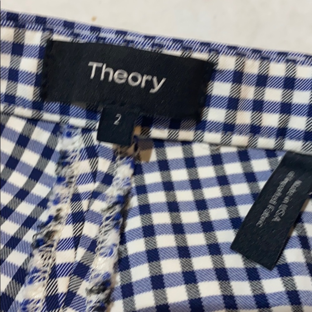 Theory Treeca Pant In Check Viscose - image 6